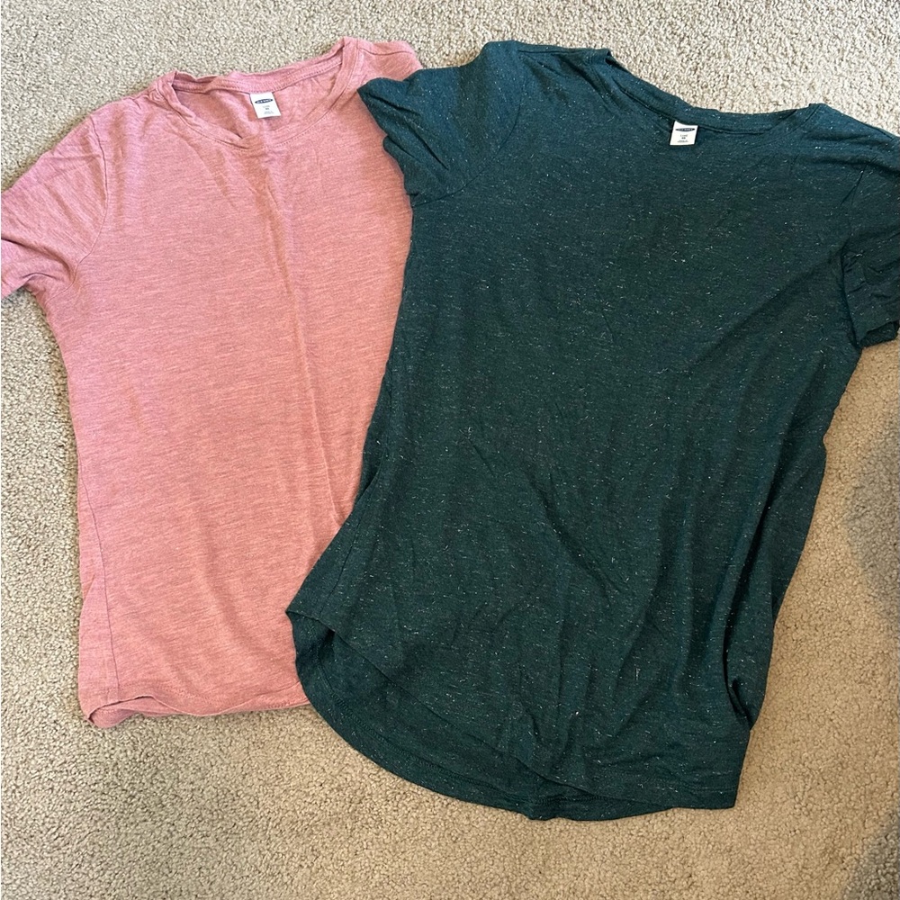 Old Navy Heathered Pink T-Shirt
